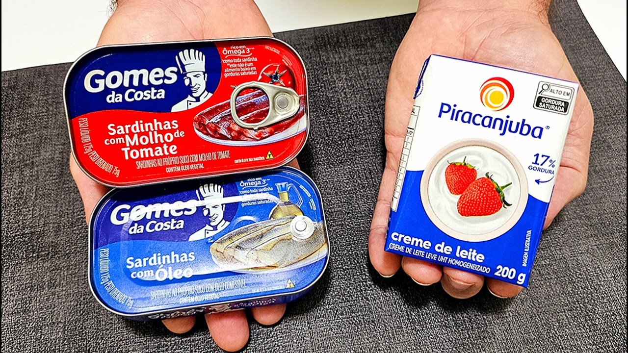 NÃO COME SARDINHA  ANTES DE VER ESSE TRUQUE Macarrão com Sardinha
