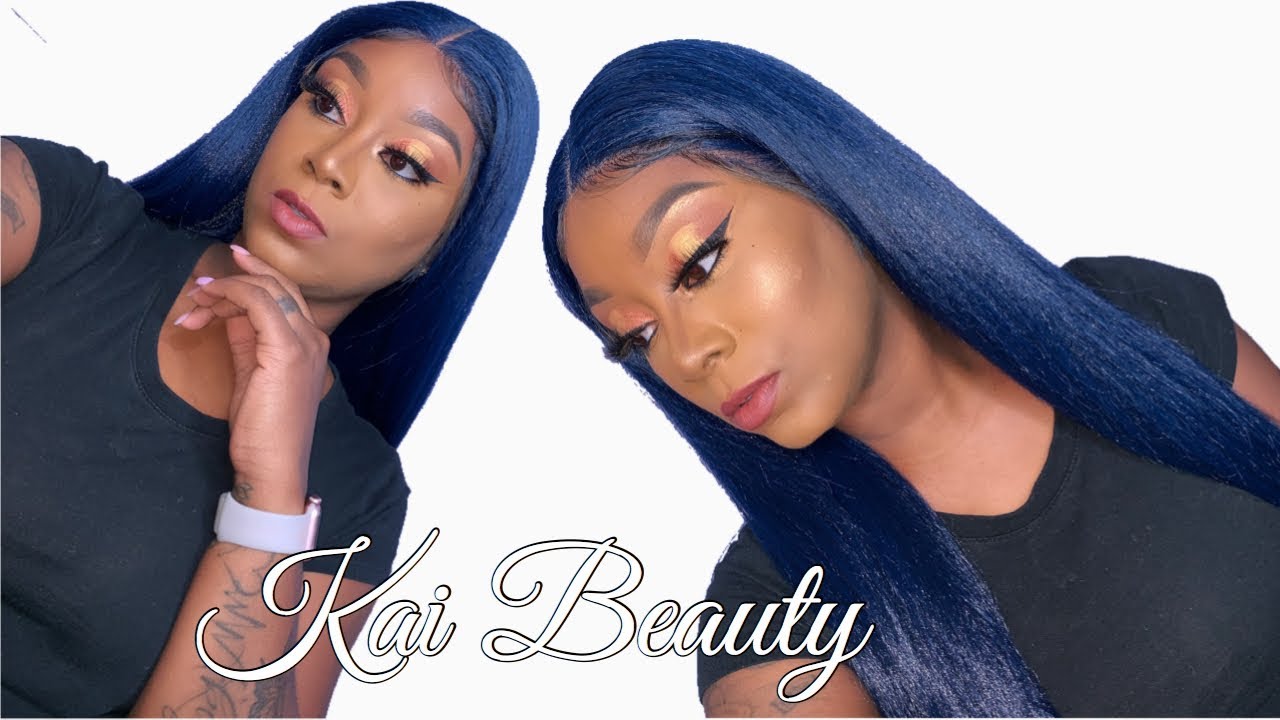 Blue Full Lace Wig From Mane Concept| Kai Beauty
