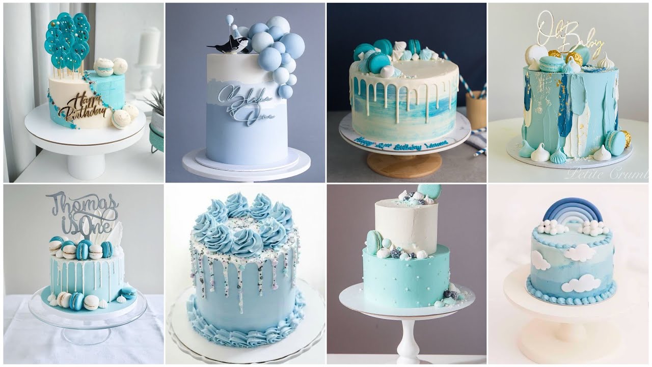 💙Trending Sky Blue Colour Cake Designs/Blue Cake/Blue Colour Cake decorating ideas/Cake Design #blue