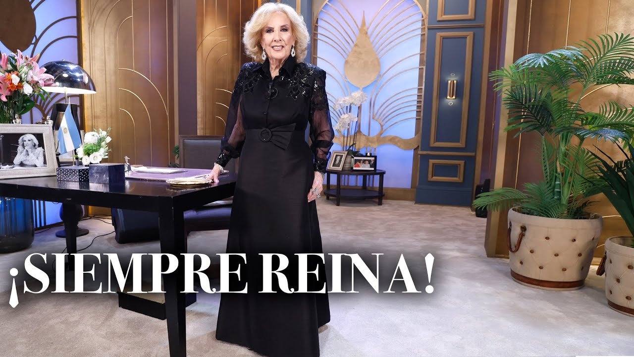 &iexcl;INIGUALABLE! El p&iacute;caro remate de Mirtha Legrand al mostrar su lookazo en total black