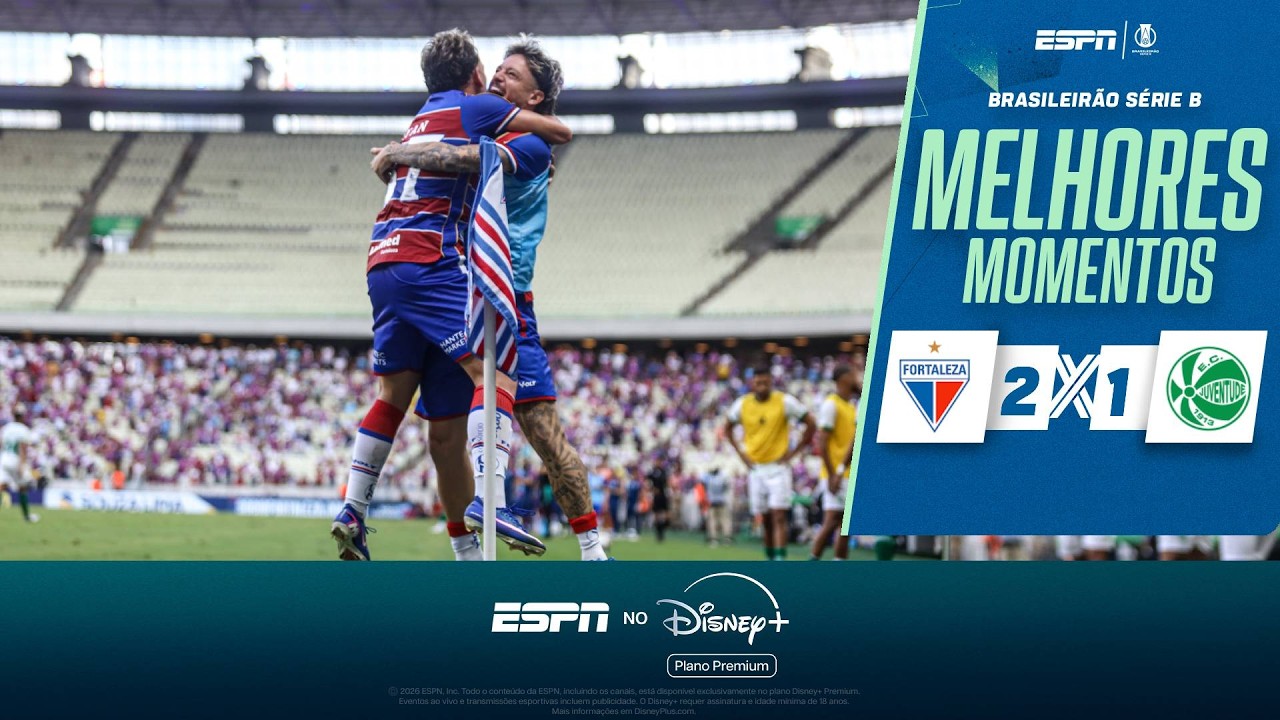 FORTALEZA VENCE O JUVENTUDE E CONQUISTA A PRIMEIRA VIT&Oacute;RIA NA S&Eacute;RIE B | MELHORES MOMENTOS
