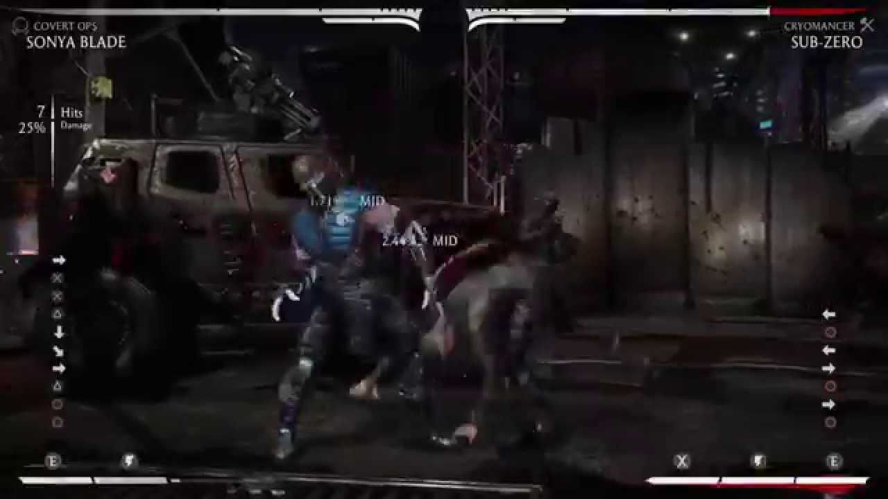 MKX: Sonya Blade Covert Ops combo video (29%-59%)