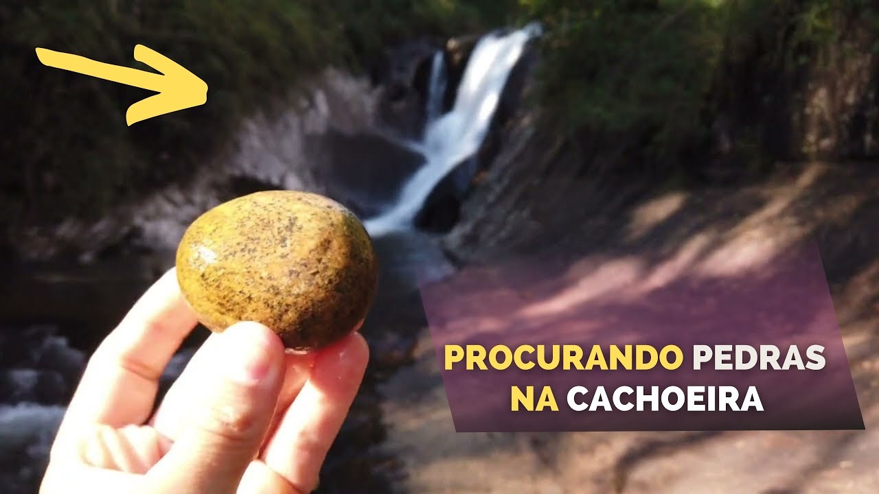 ENCONTRANDO PEDRAS REDONDAS NA CACHOEIRA