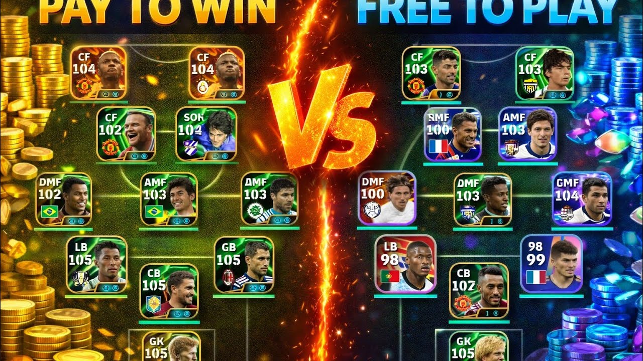 PAY TO WIN VS FREE TO PLAY[ME] IN DEVISION II,Ended up QUITTING/efootball26