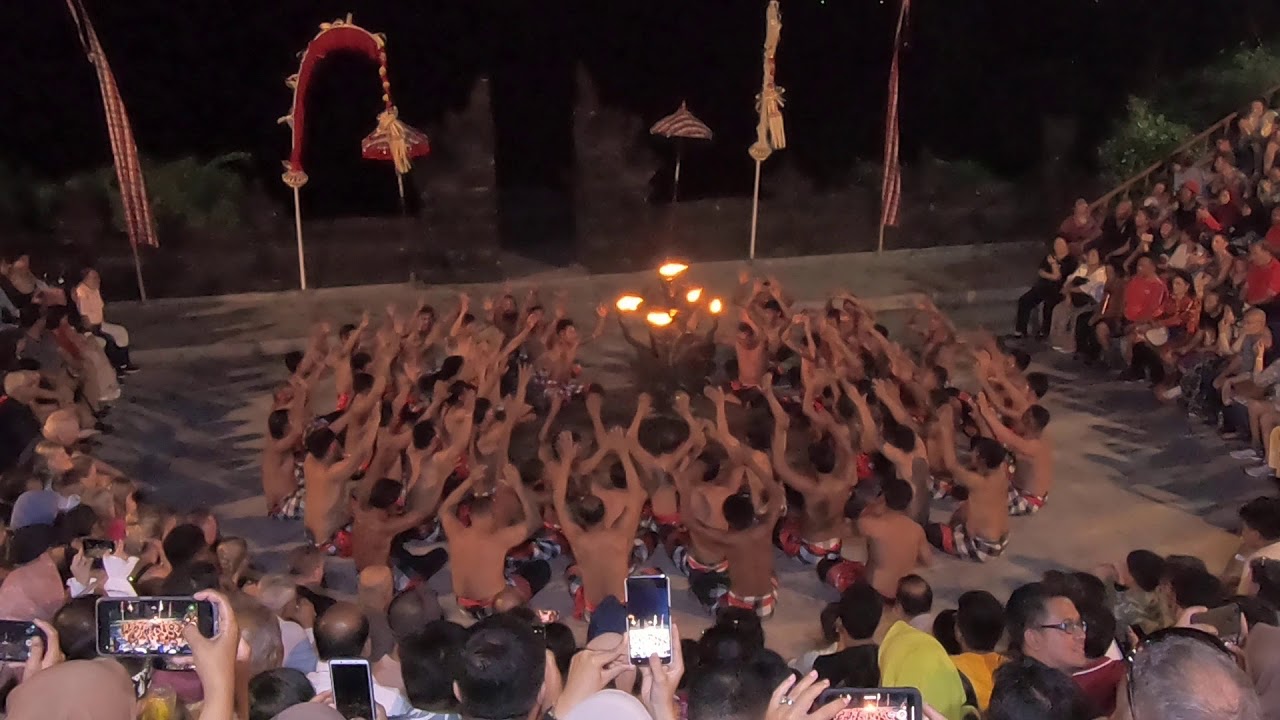 Full KECHAK (KECAK) folk dance Bali , Indonesia ..