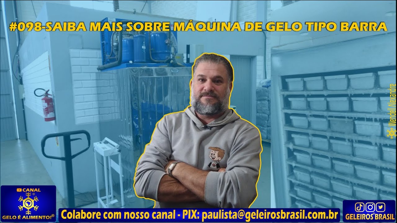 #098-SAIBA MAIS SOBRE MÁQUINA DE GELO TIPO BARRA #geloealimento