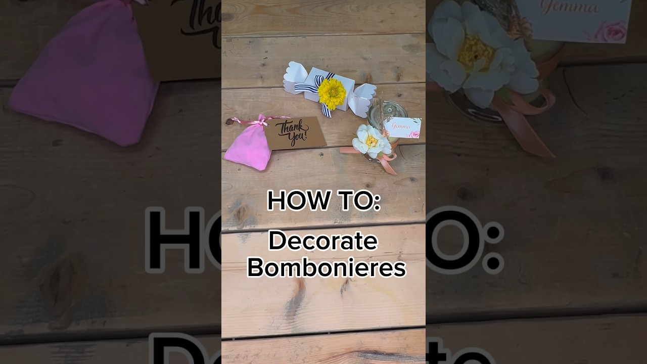 🎁Learn how to decorate Bomboniere for your next event! 