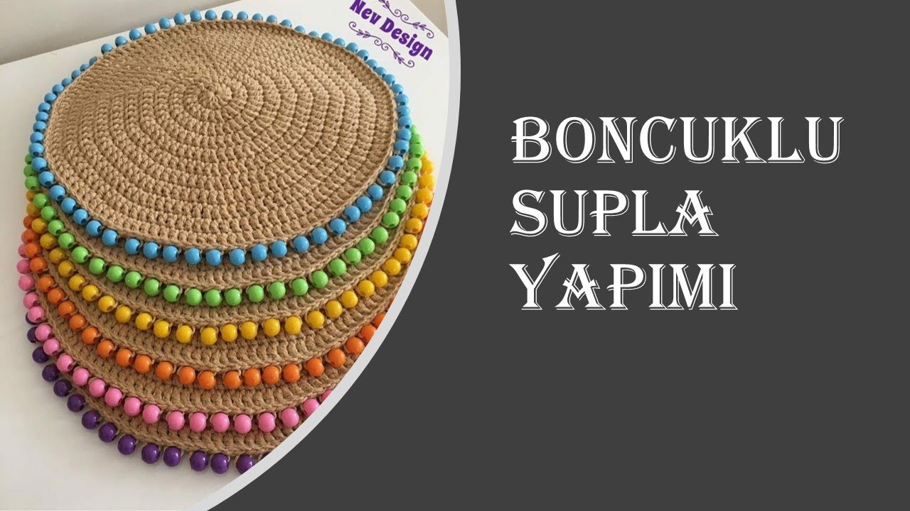 ÇOK MERAK EDİLEN Boncuklu Supla Yapımı ! Amerikan Servisi #supla #amerikanservis #örgüsupla #boncuk