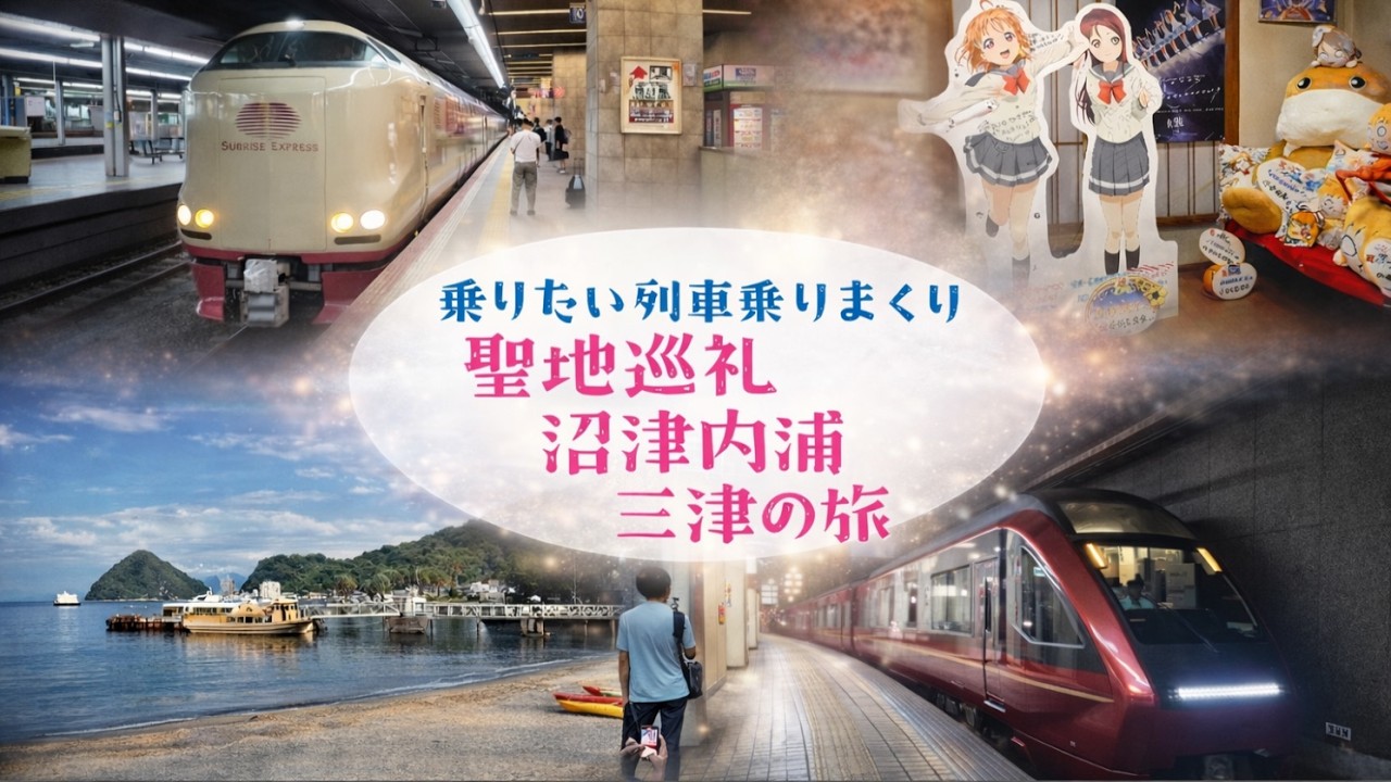 【ラブライブ!サンシャイン!!】乗りたい列車乗りまくり 聖地巡礼 沼津内浦三津の旅