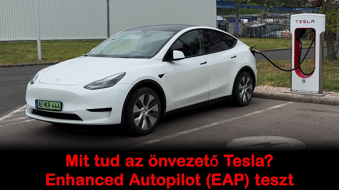 Milyen a Tesla önvezetés - Enhanced Autopilot (EAP) teszt I Tesla Model Y RWD I E-percek #tesla
