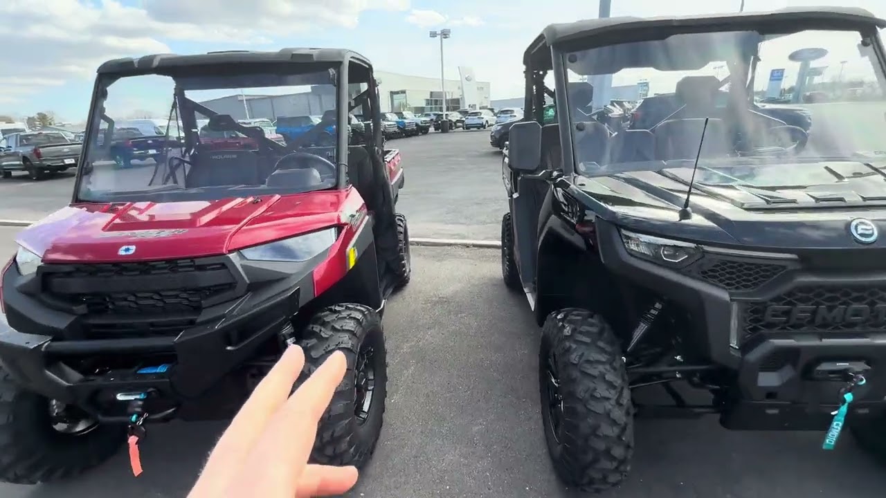 Сравнение CFMOTO U10 2025 года и Polaris Ranger 1000