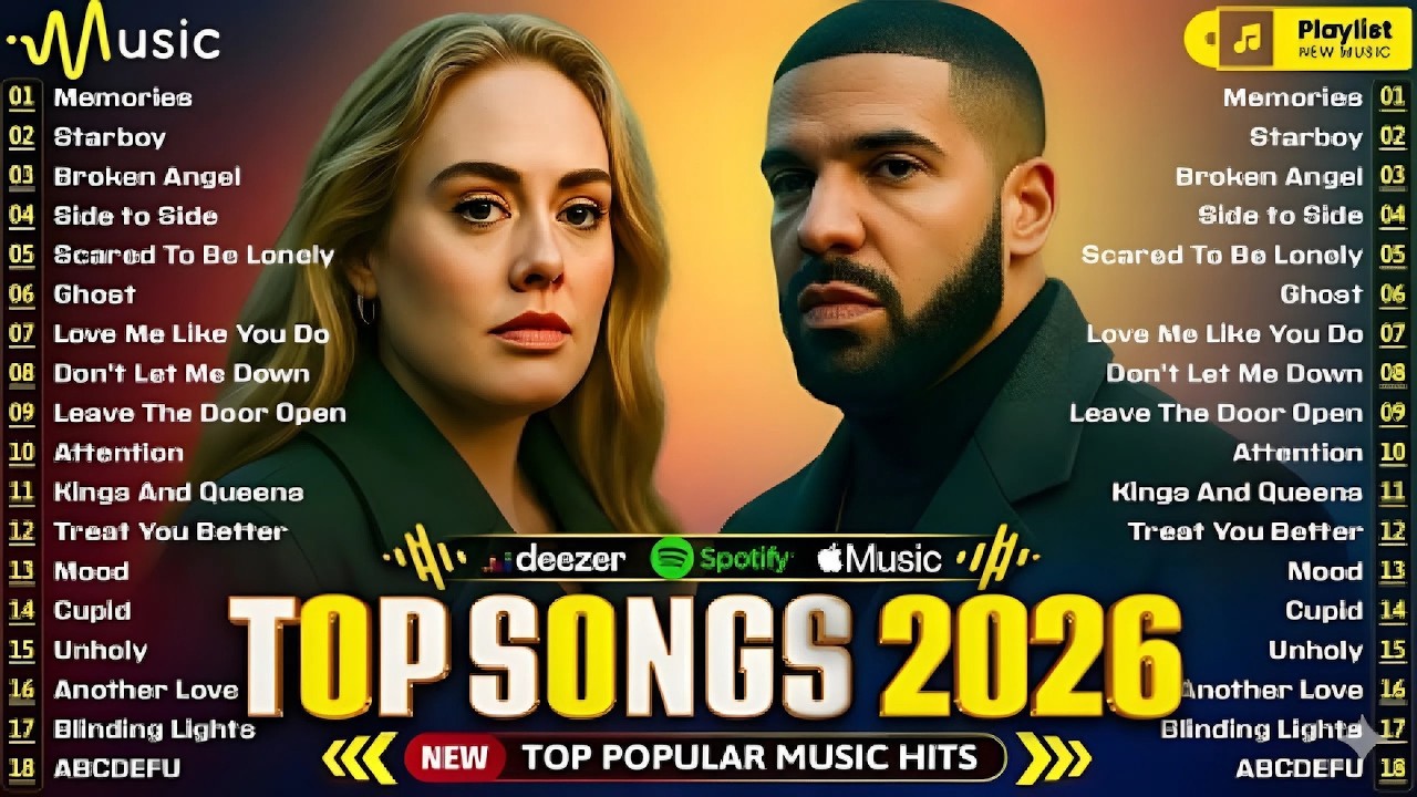 Billboard Hot 100 💥 Adele, Dua Lipa, The Weeknd, Ed Sheeran, Bruno Mars, Selena Gomez, Maroon 5