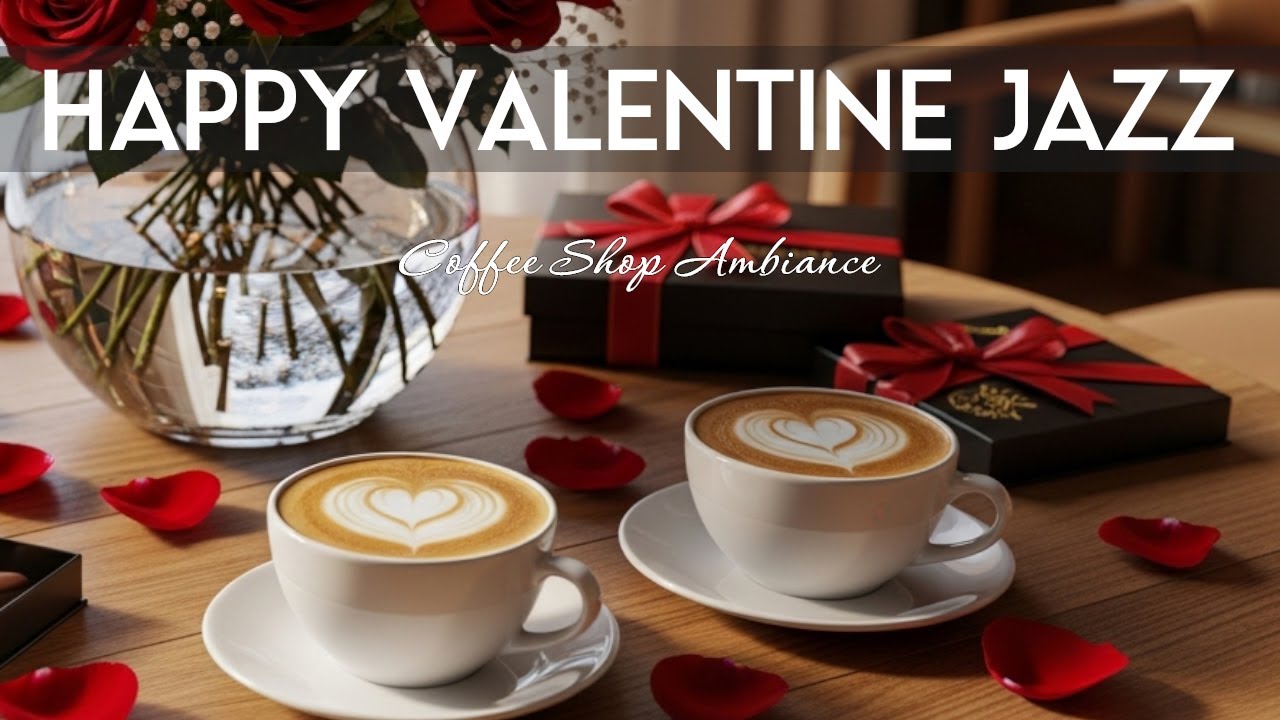 Happy Valentine Jazz☕Morning Coffee Ambience & Smooth Bossa Nova Instrumental for Relax & Good Mood