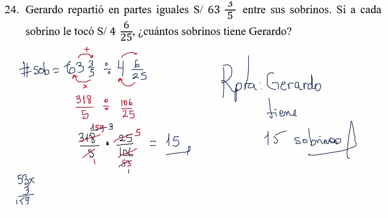 OPERACIONES CON FRACCIONES   ejercicios de aplicación