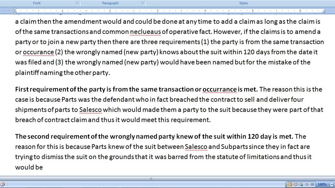 Pass the CA (California) Bar Exam - How to write the July 1995 - civil procedure essay