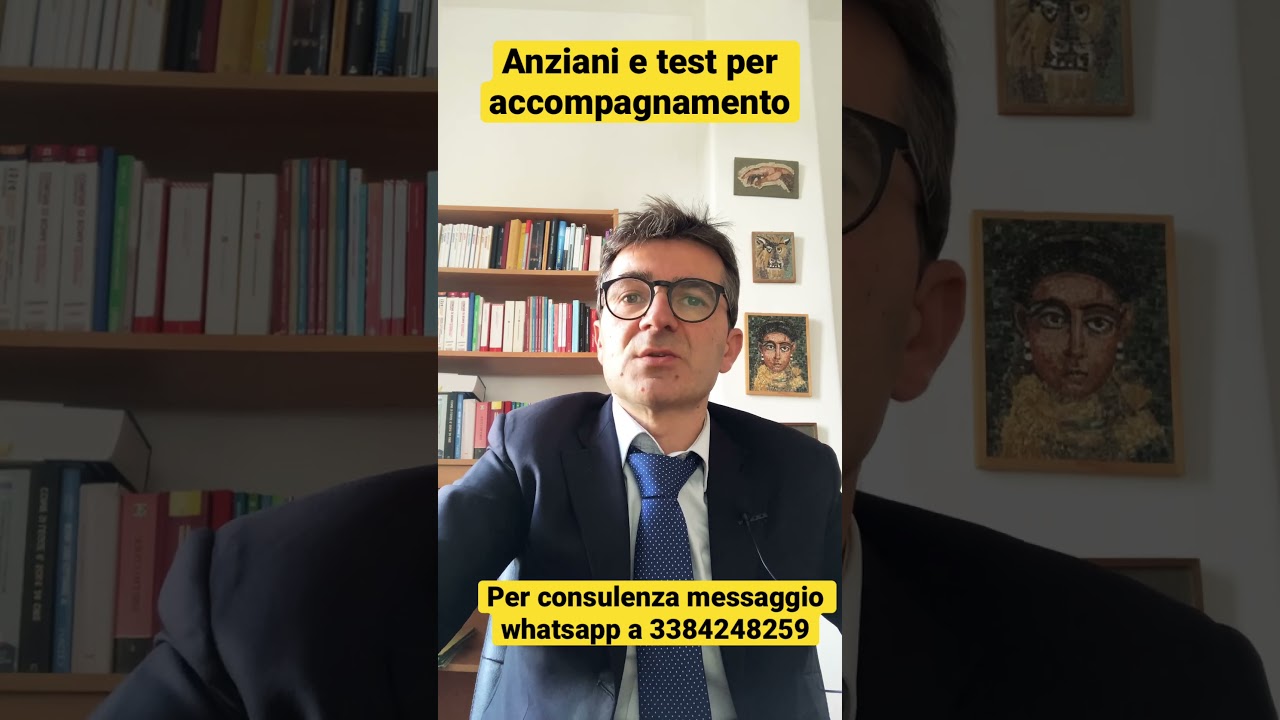 Anziani e test dal Geriatra per Accompagnamento #disabilit&agrave; #accompagnamento