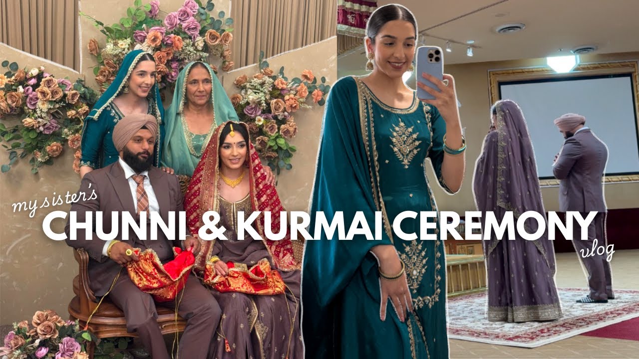 Церемония Чунни и Курмай моей сестры 💍 | Помолвка | Церемония Шагун | Видеоблоги о пенджабских св...