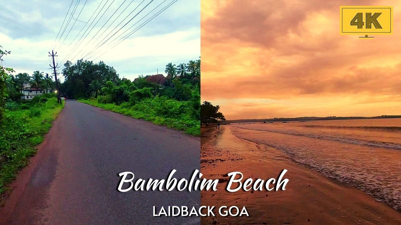 Nature & Beach Walk around Bambolim | September 2020 | 4K Goa India Walking Tour