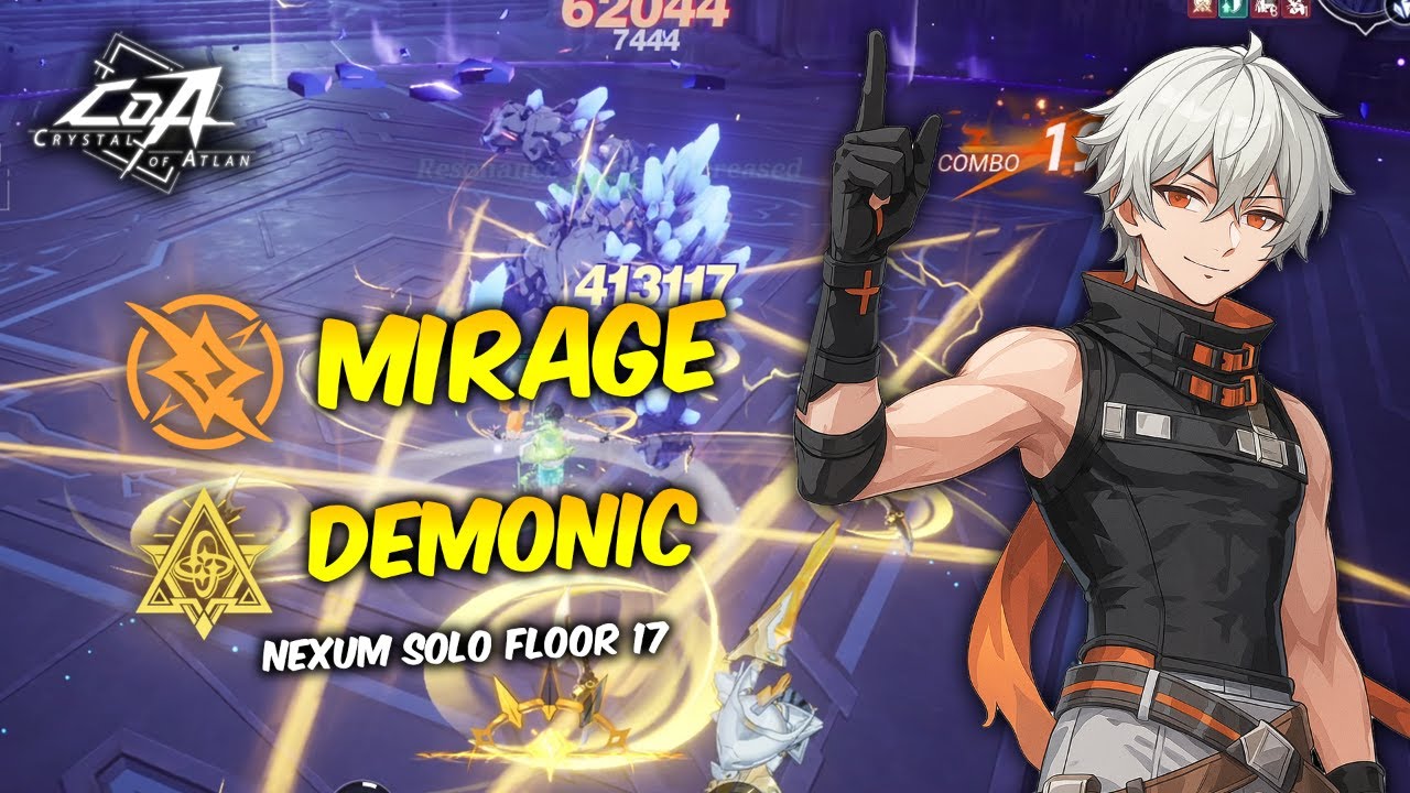 Fast Assassin Mirage Eternal Demon (Demonic) Nexum Solo Floor 17 - Crystal of Atlan