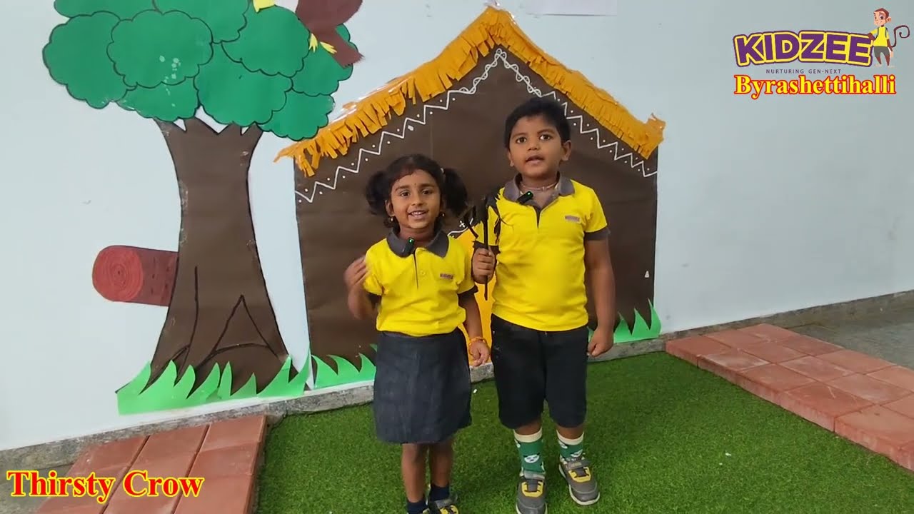 Thursty Crow #school #activity #story #moralstories #schoolactivity