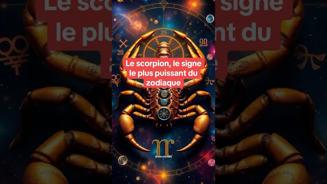 Le scorpion, le signe plus puissant du zodiaque. #scorpion #astrologie