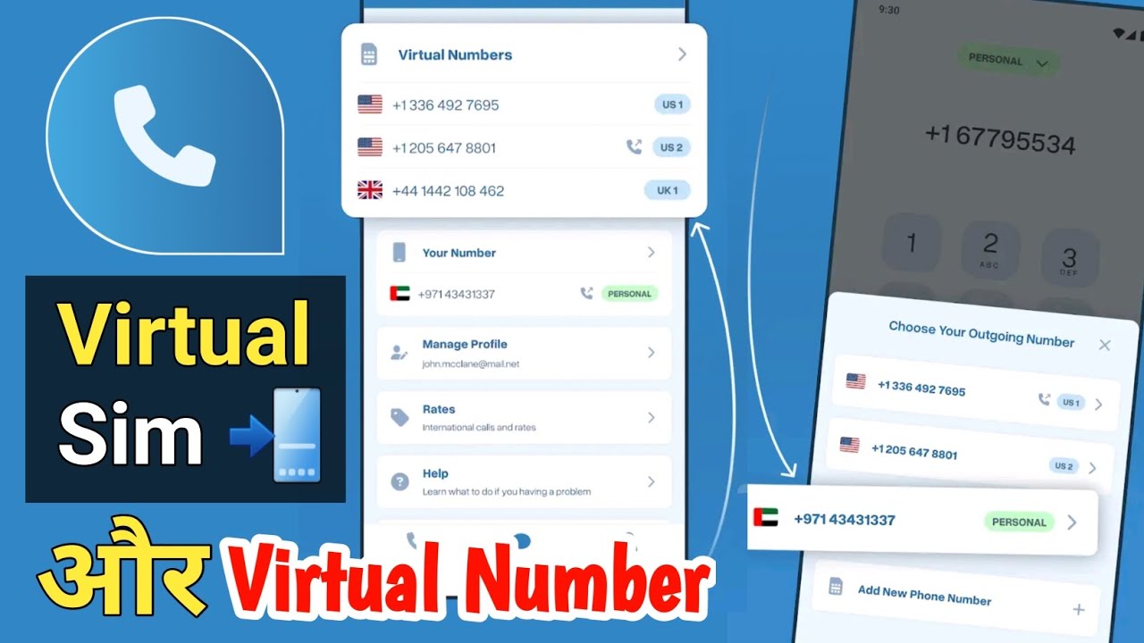 Virtual SIM App Review | Get Virtual Numbers for WhatsApp & Calls