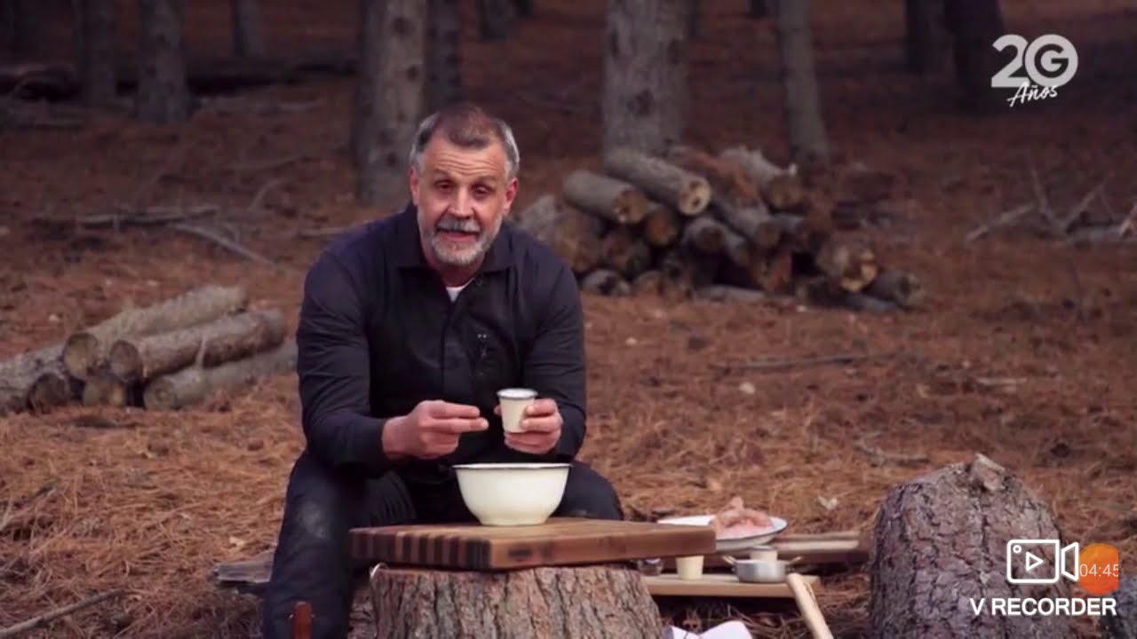 Los Petersen en la Patagonia - Pechito de cerdo y molleja al ahumador