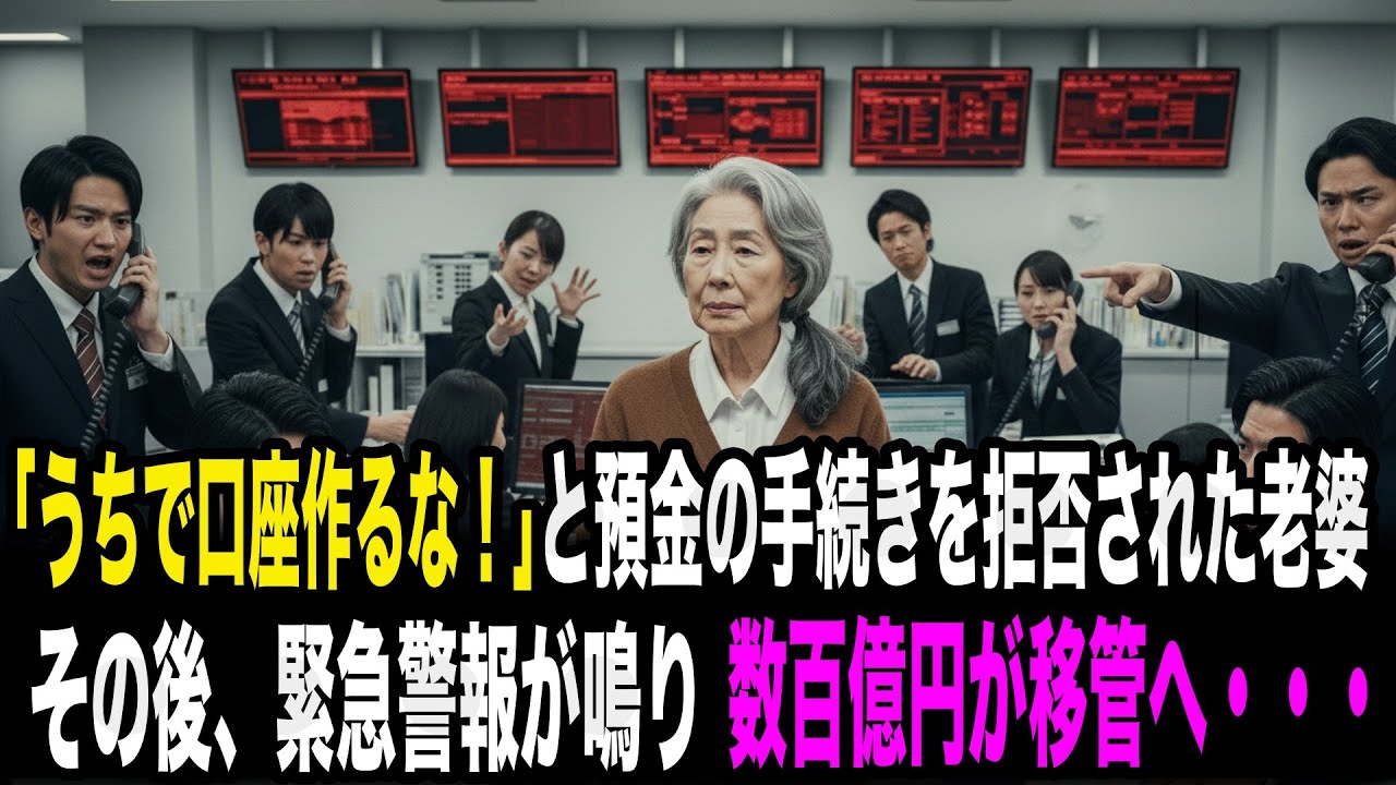 「うちで口座作るな！」預金の手続きを拒否された老婆。その後。10秒ごとにライバル銀行へ移管し続けた結果・・・