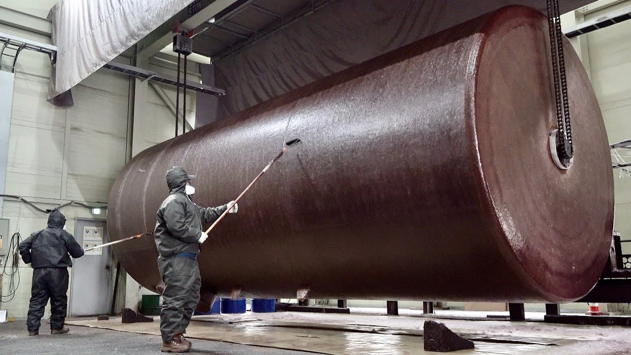 Процесс изготовления сверхбольшого масляного бака емкостью 50 000 литров