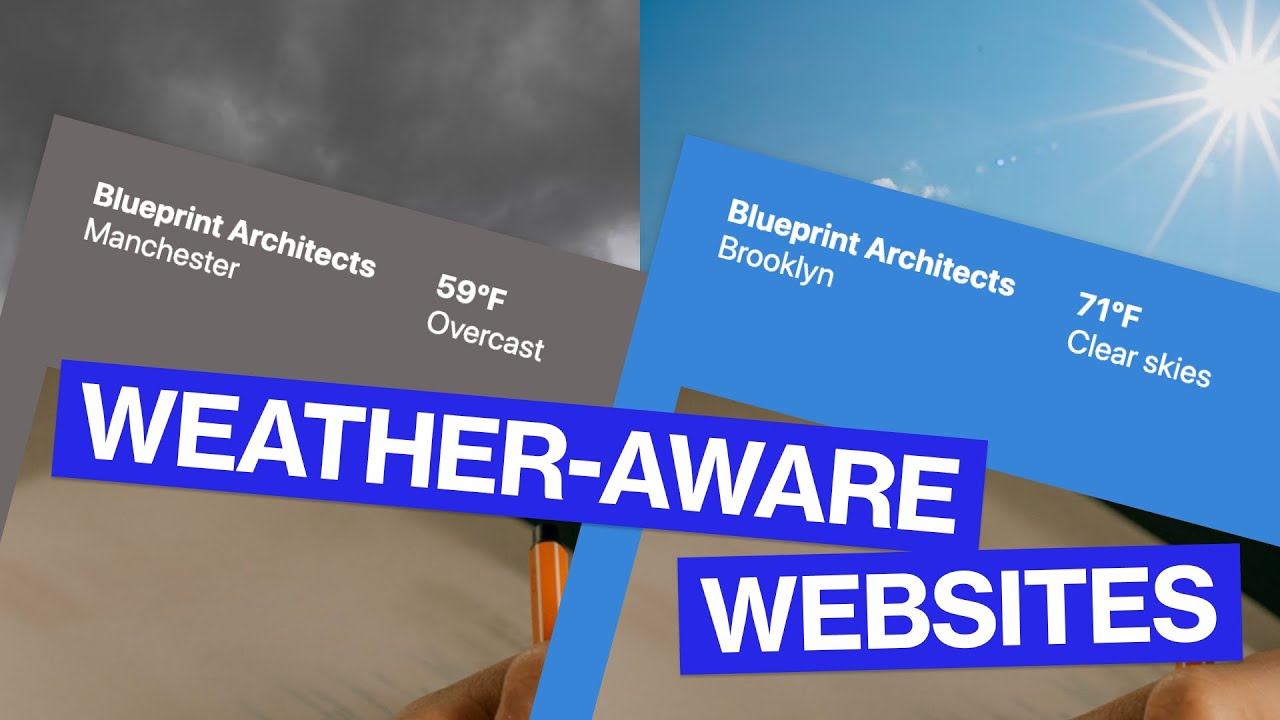 Weather-aware websites: How to add weather data and styling to a website using Javascript