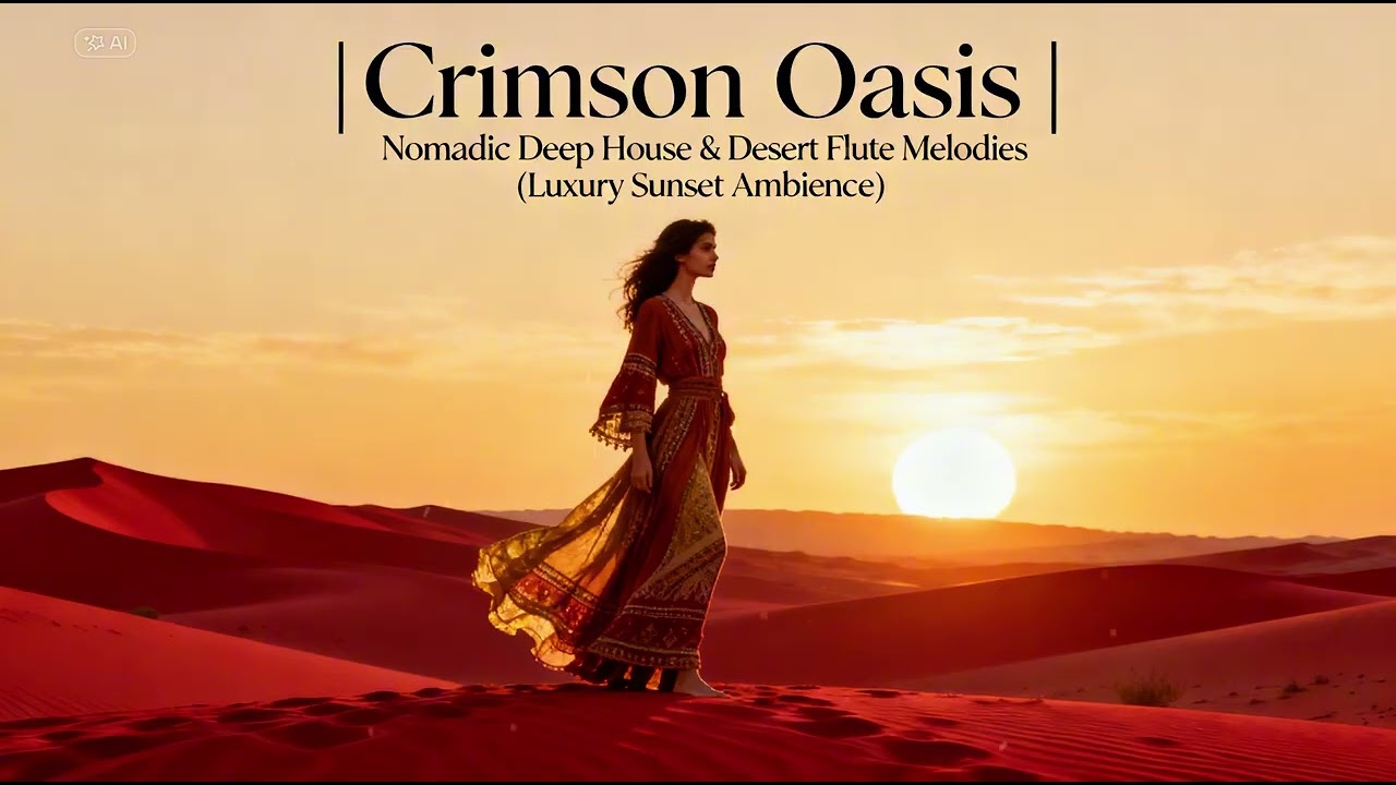 Crimson Oasis | Nomadic Deep House & Desert Flute Melodies (Luxury Sunset Ambience)