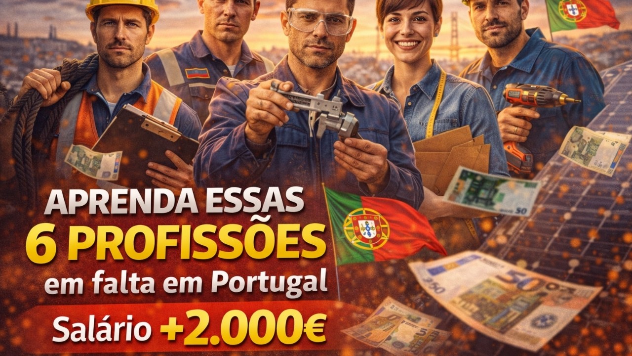 PORTUGAL PRECISA DESSES 6 PROFISSIONAIS QUE PAGAM ACIMA DE 2 MIL EUROS