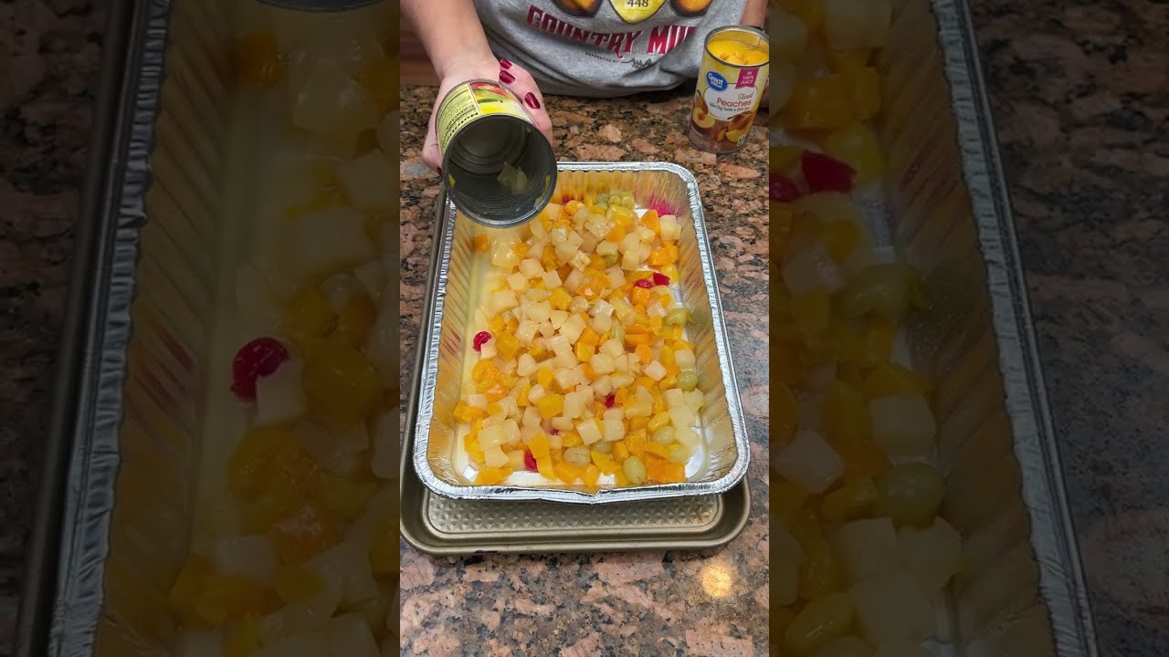 Вкусный фруктовый коктейльный торт!