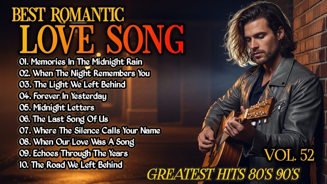 🎸 Best Romantic Love Songs 💖 | Love Songs of the 80s,and 90's |Slow Rock  style,Playlist Vol.52