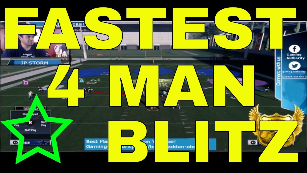 MADDEN 18 FASTEST 4 MAN BLITZ. BEST BLITZ FROM NICKEL DOUBLE A GAP FORMATION. STOP THE RUN