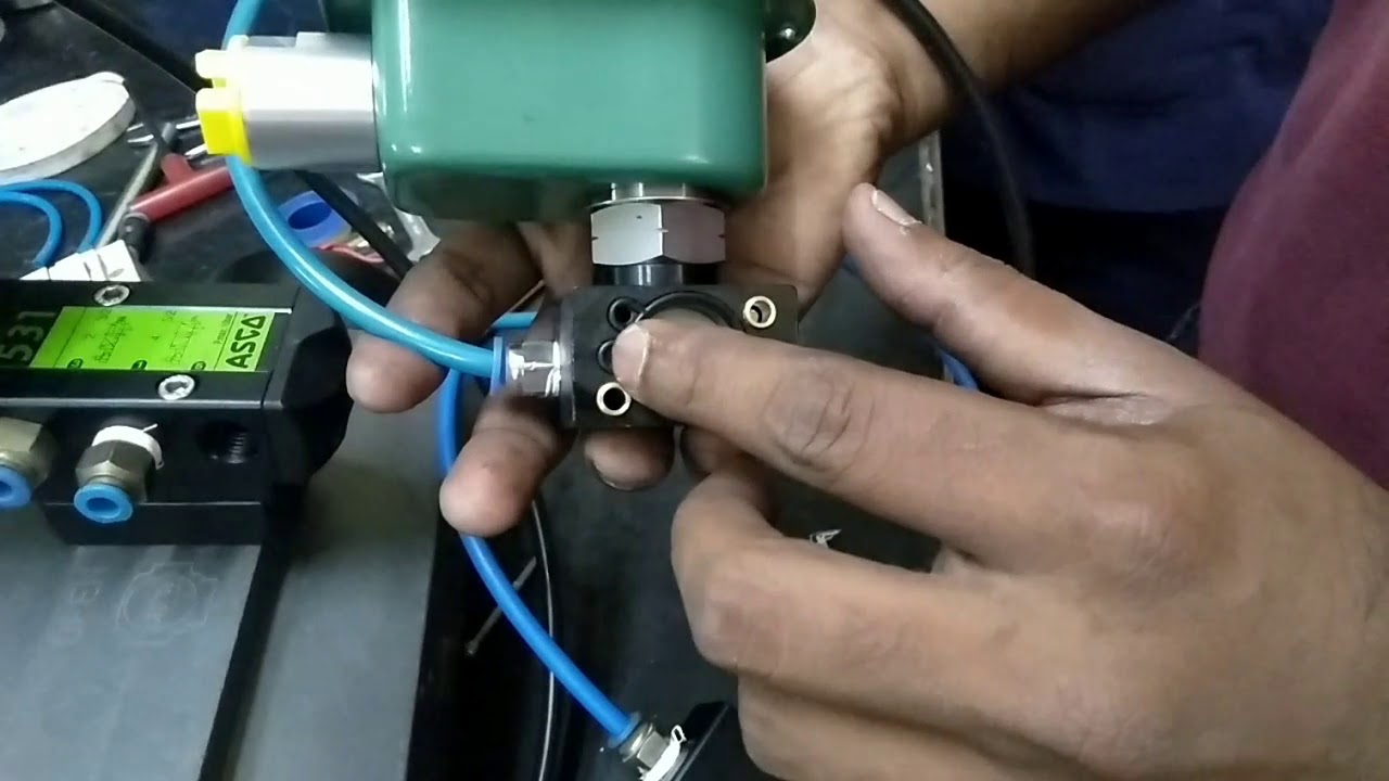 Asco solenoid 3position installation training at micro