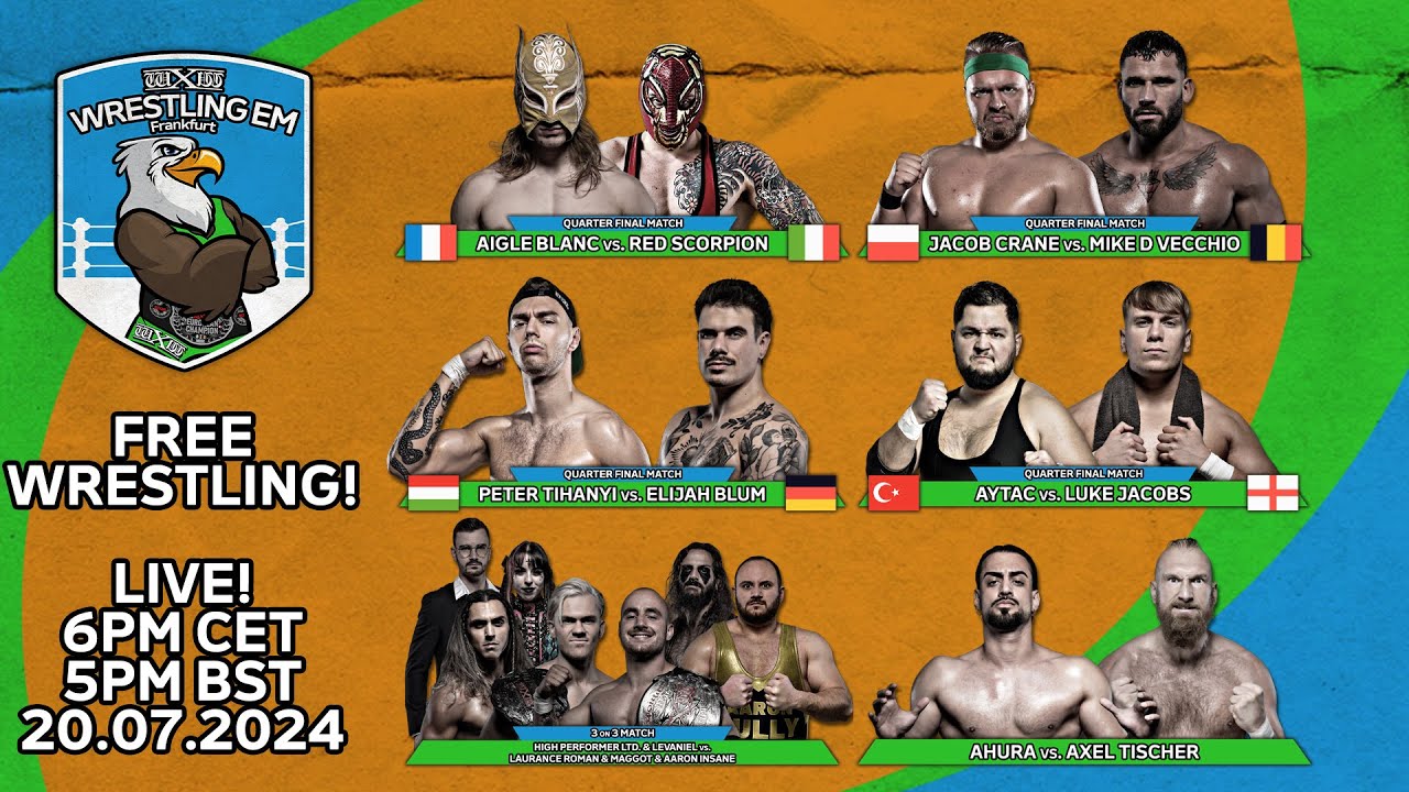 wXw Wrestling-EM - Part 1 (English, 20.07.2024) - FREE WRESTLING LIVESTREAM