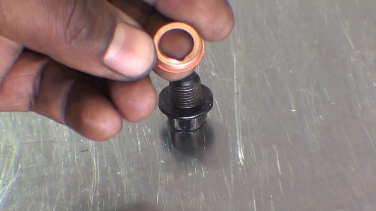 Nissan drain plug gasket Removal and install method #1