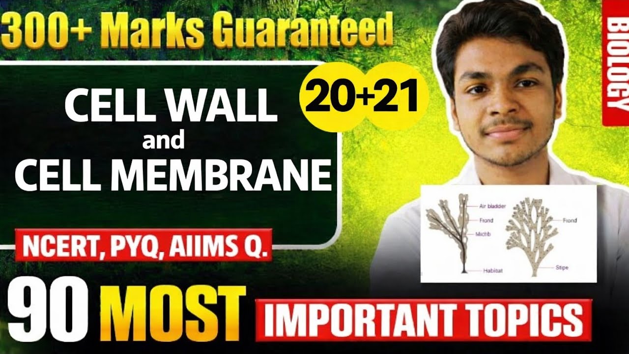 Topic -19+20 Cell Theory + Cell Membrane (Botany) 90 IMPORTANT TOPIC Biology #neet2026 #neetbiology