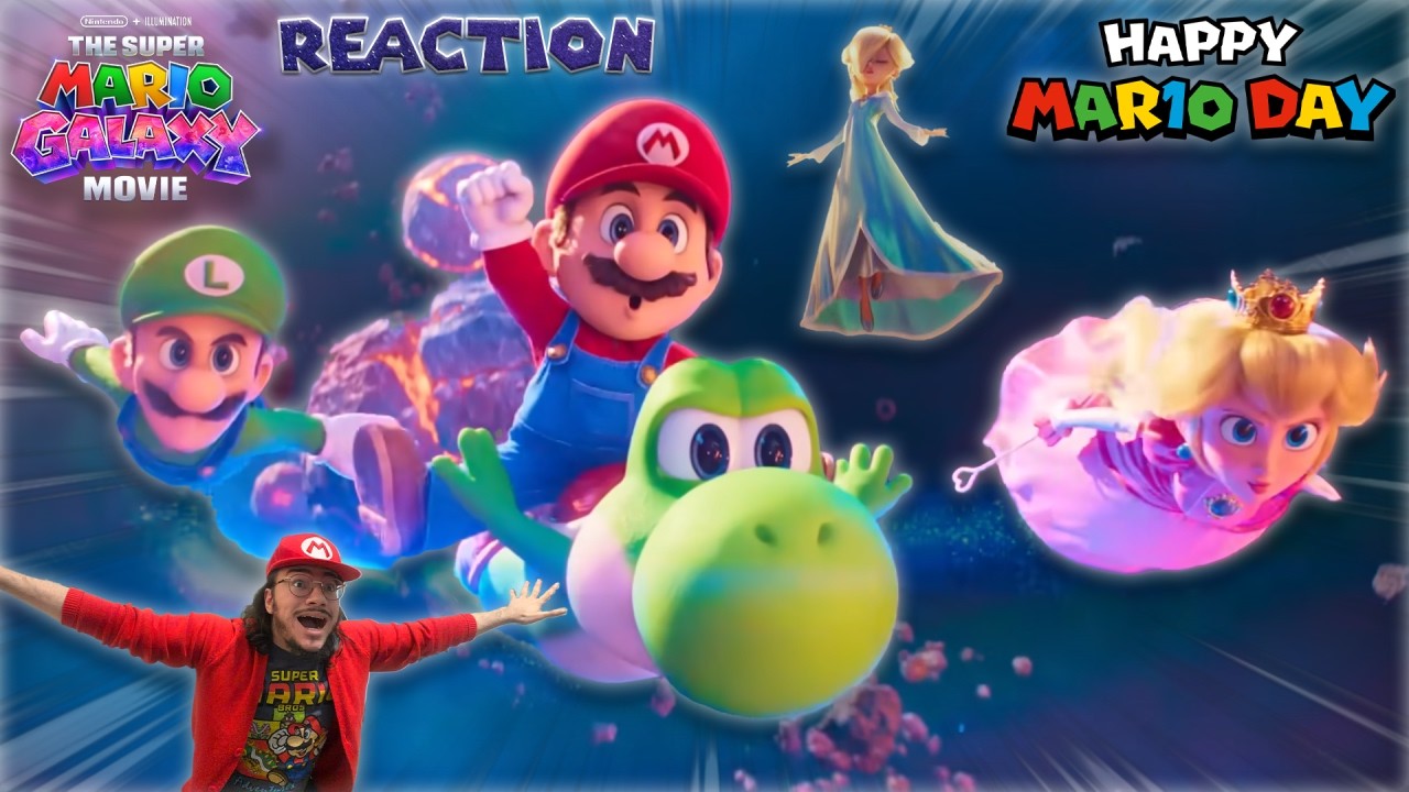 I’M OVER THE MOON!! The Super Mario Galaxy Movie Final Trailer REACTION! #thesupermariogalaxymovie 