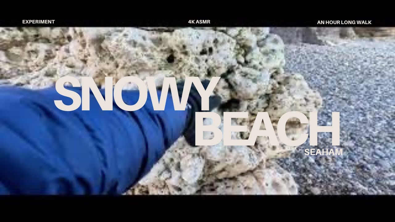 I walked in winter silence [SEA HALM ASMR SNOW WALK ]