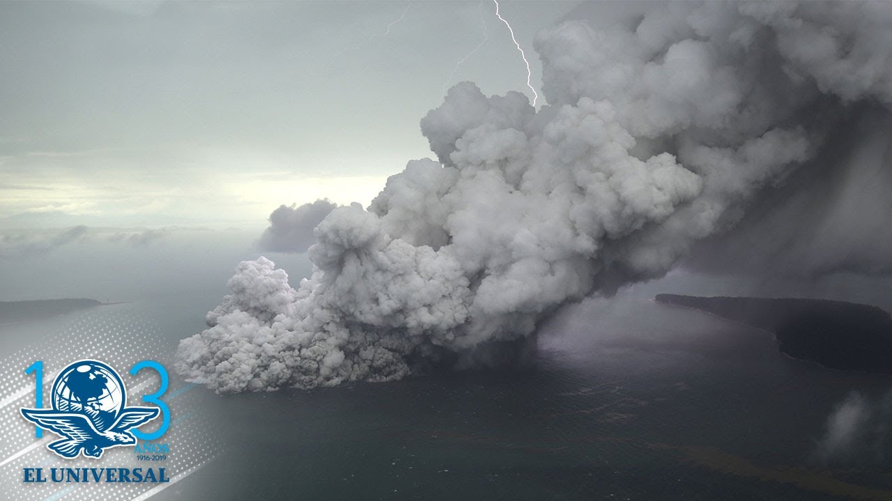 Así es el “hijo” del legendario Krakatoa, autor del tsunami en Indonesia
