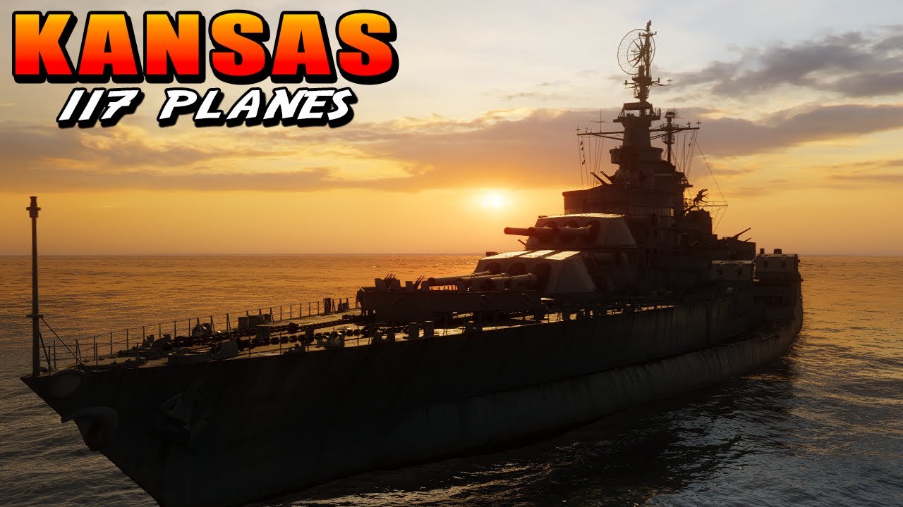 Battleship Kansas: 117 planes shot down
