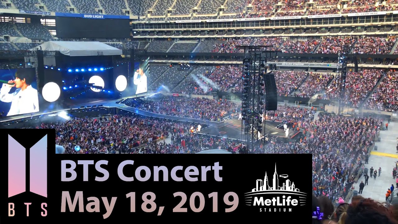 BTS (방탄소년단) Concert - MetLife Stadium, NJ - May 18, 2019 - 4K