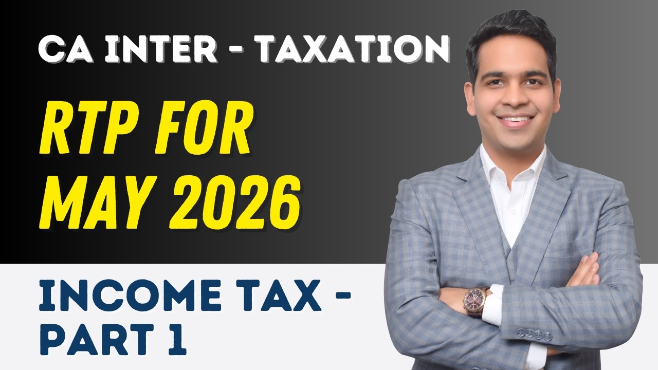 RTP for May 2026 I CA Inter - Taxation