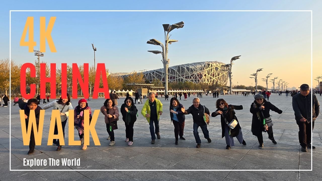 Insta360 Go Ultra | China 4K &bull; Beijing Evening Walk through the Olympic Park, Olympic Green