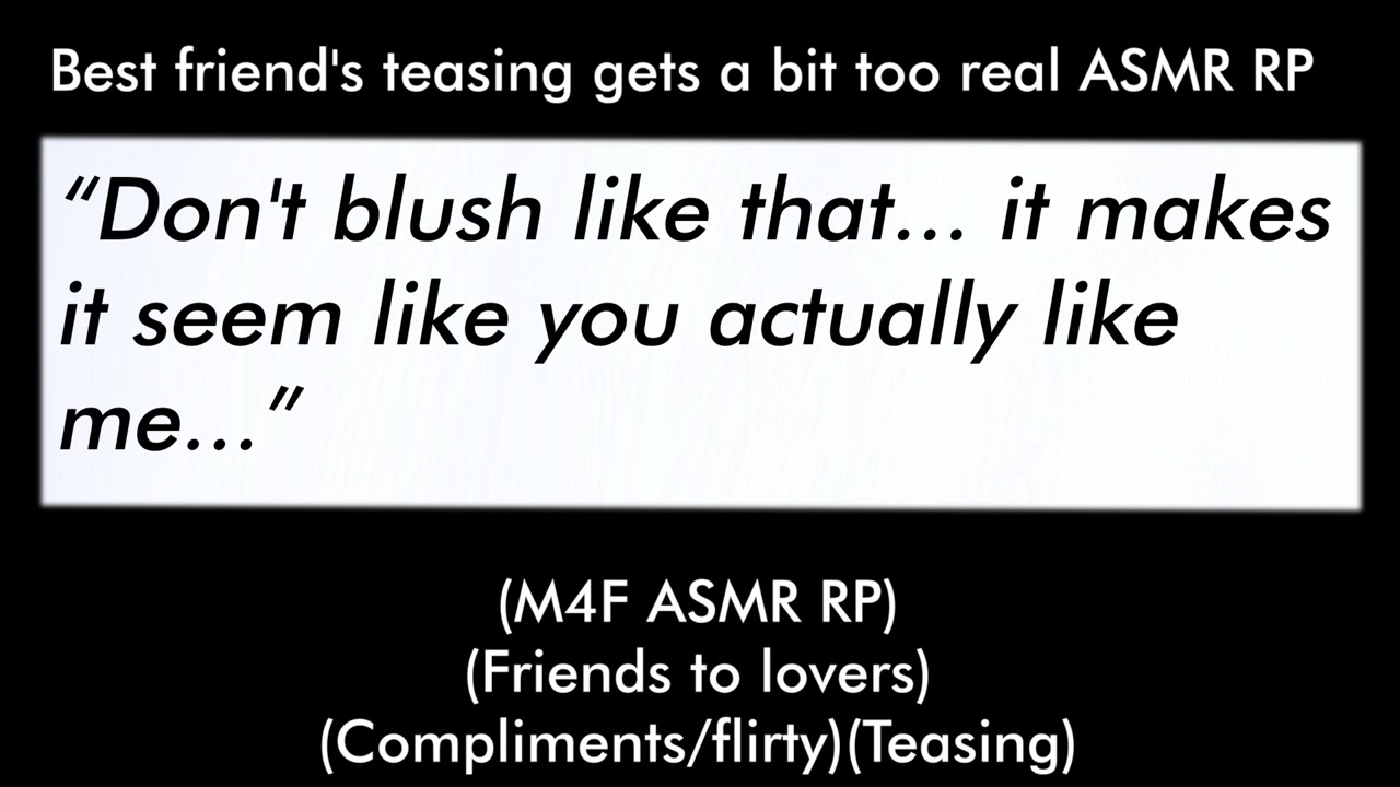 Best friend's teasing gets a bit too real (M4F ASMR RP)(Friends to lovers)(Teasing)
