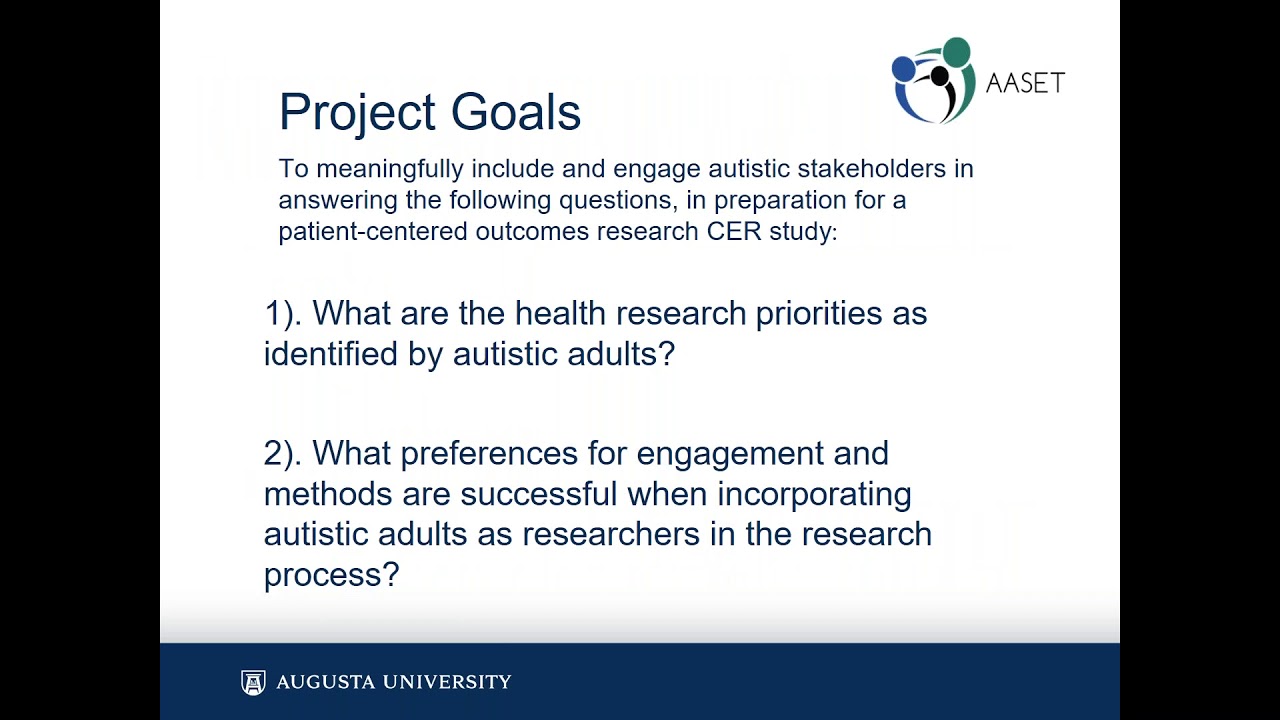 Setting Priorities Among Autistic Adults to Develop a Research Agenda to Address Healthcare Outcomes