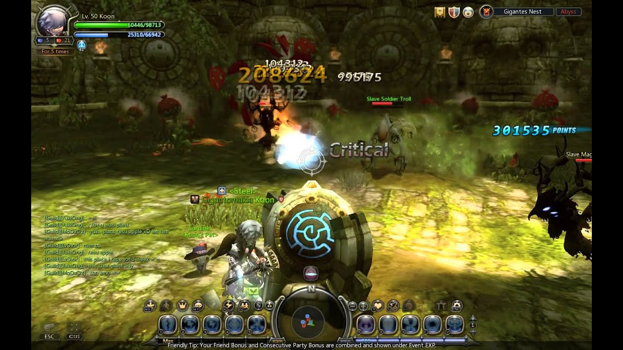 Dragon Nest Crusader Solo Gigantes Nest Gate Keeper Quercus