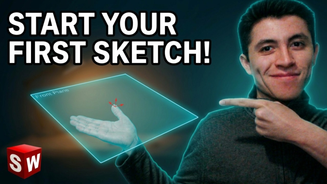 How to Start a Sketch in SolidWorks (Beginner Tutorial)